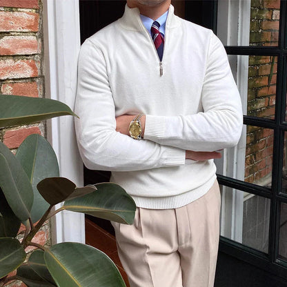 Herren Halbzip-Pullover – Eleganter Strickpullover für Business und Freizeit