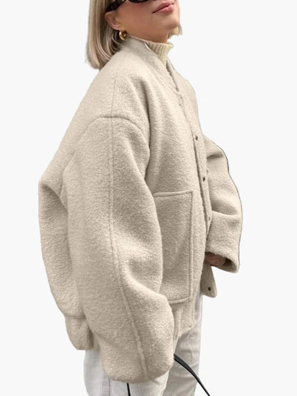 Damen Oversized Bomberjacke im modernen Streetstyle – Ideal für Alltag und Freizeit