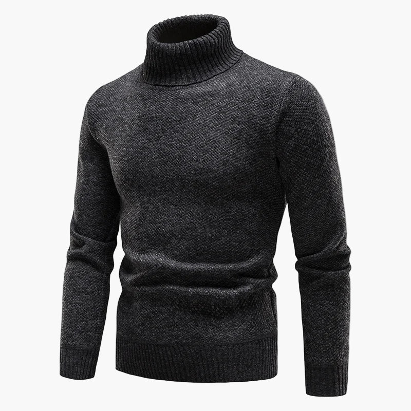 Herren Rollkragenpullover Klassisch Strickpullover Warm Freizeitmode