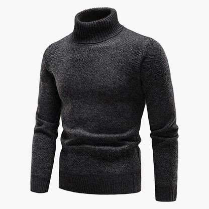 Herren Rollkragenpullover Klassisch Strickpullover Warm Freizeitmode