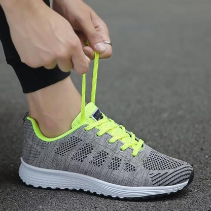 Damen Sneaker Atmungsaktiv Bequeme Freizeitschuhe Alltag Sport