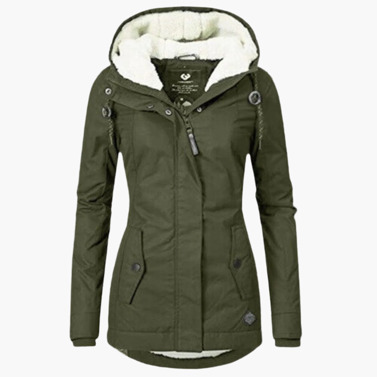 Damen Winterjacke Sherpa-Hoodie – Eleganter und Wärmender Outdoor Parka für kalte Tage