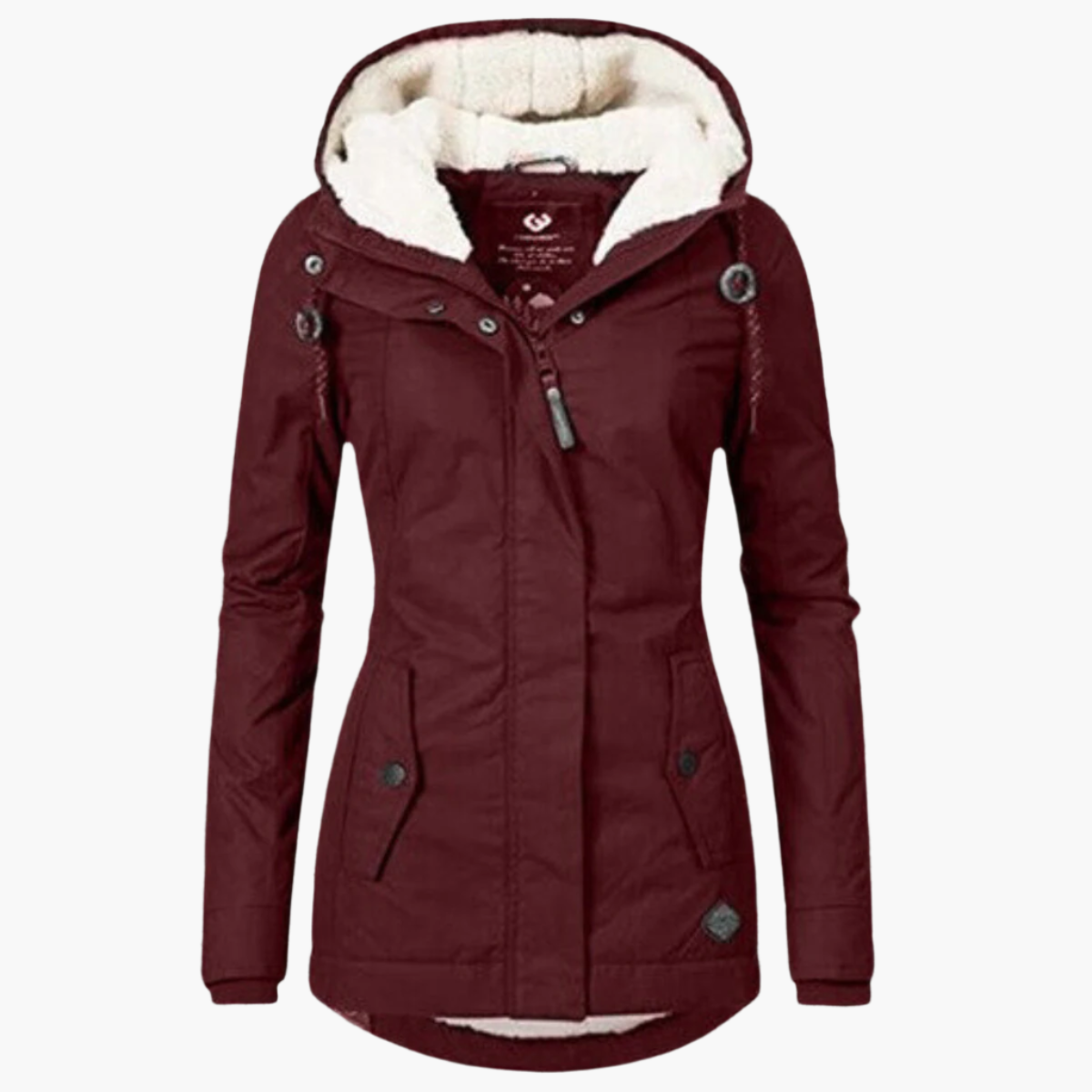 Damen Winterjacke Sherpa-Hoodie – Eleganter und Wärmender Outdoor Parka für kalte Tage