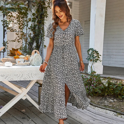 Mariam - Geblümtes Vintage-Kleid