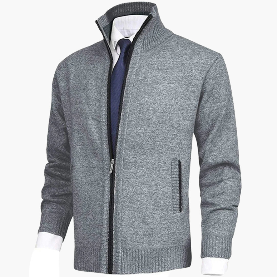 Herren Strickjacke mit Reißverschluss – Modernes Freizeit- und Business-Outfit