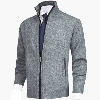 Herren Strickjacke mit Reißverschluss – Modernes Freizeit- und Business-Outfit