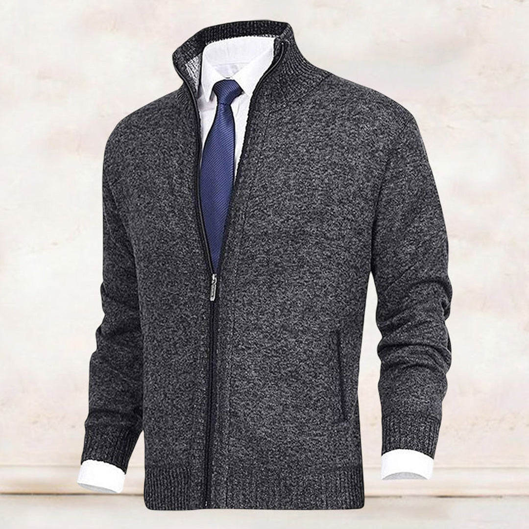 Herren Strickjacke mit Reißverschluss – Modernes Freizeit- und Business-Outfit