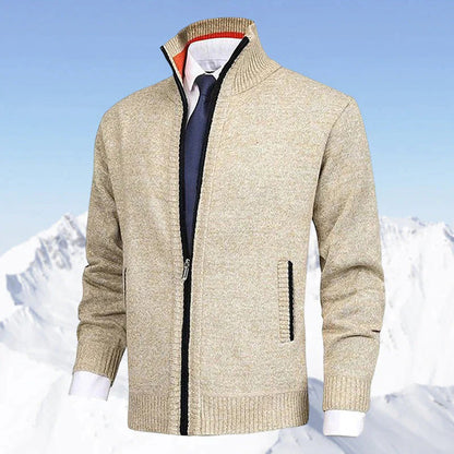 Herren Strickjacke mit Reißverschluss – Modernes Freizeit- und Business-Outfit