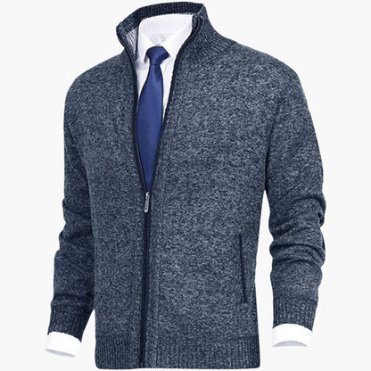 Herren Strickjacke mit Reißverschluss – Modernes Freizeit- und Business-Outfit