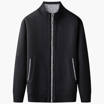 Herren Strickjacke mit Reißverschluss – Modernes Freizeit- und Business-Outfit