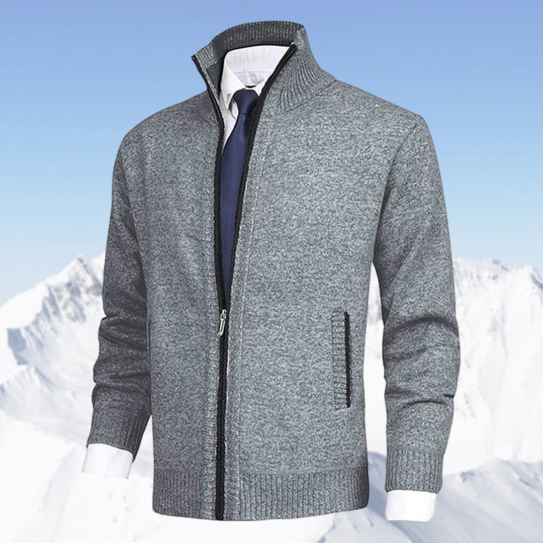 Herren Strickjacke mit Reißverschluss – Modernes Freizeit- und Business-Outfit