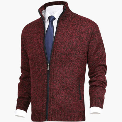 Herren Strickjacke mit Reißverschluss – Modernes Freizeit- und Business-Outfit