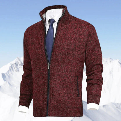 Herren Strickjacke mit Reißverschluss – Modernes Freizeit- und Business-Outfit