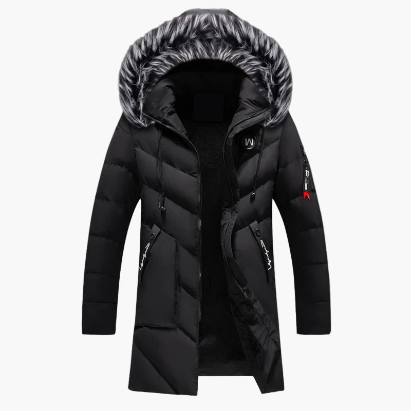 Herren Winter Parka mit Kapuze – Warme Steppjacke für kalte Tage, modischer Outdoor-Mantel
