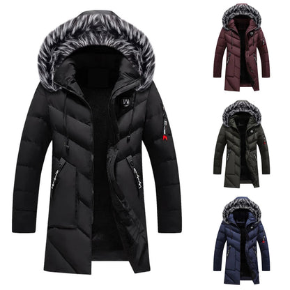 Herren Winter Parka mit Kapuze – Warme Steppjacke für kalte Tage, modischer Outdoor-Mantel