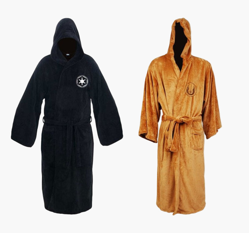 Herren Kapuzenbademantel im Jedi & Sith Stil – Perfekt für Fans und gemütliche Stunden