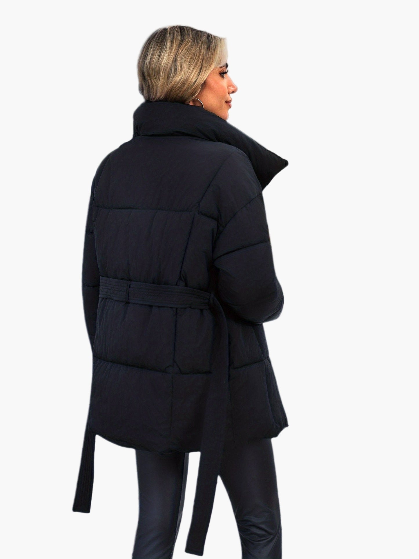 Damen Steppjacke mit Gürtel – Modische Winterjacke für Alltag und Freizeit