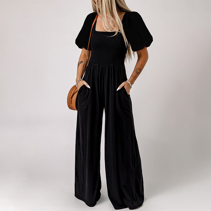 Brenda – Damen-Jumpsuit mit Quadratkragen