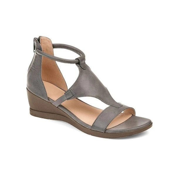 Gabrielle – Römische Damen-Wedges mit mittlerem Absatz