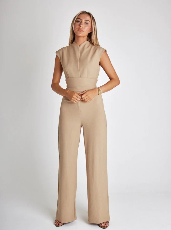 Eldrid - Ärmelloser Jumpsuit mit Gürtel