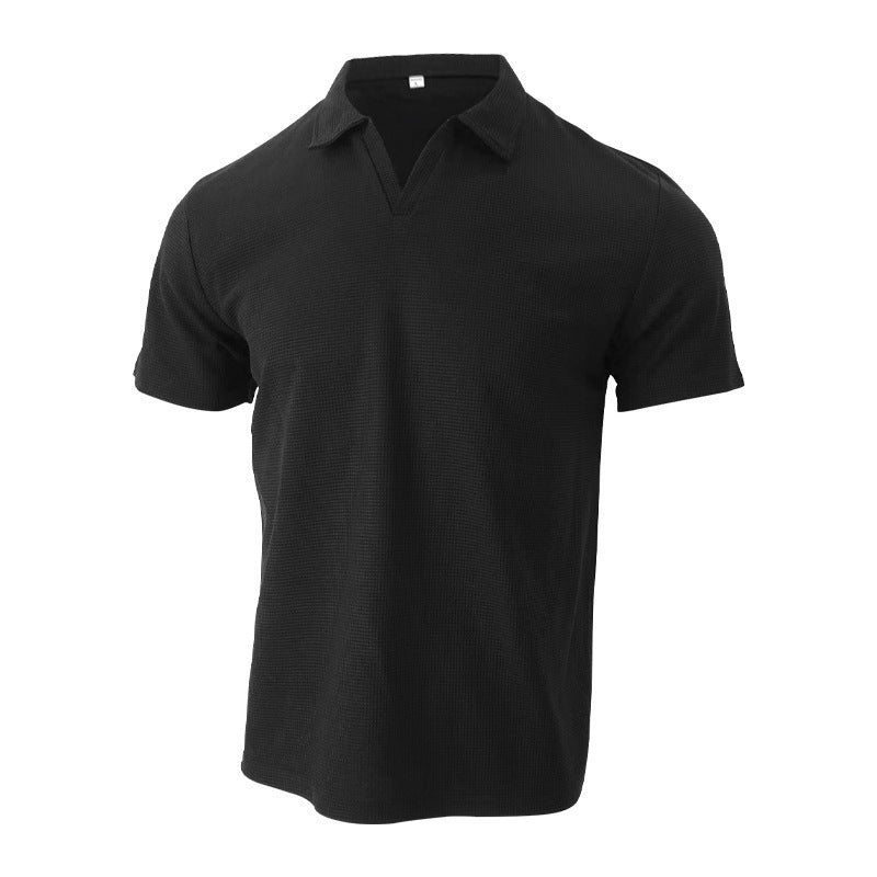 Herren Polo T-Shirt Slim Fit Freizeit Kurzarm Eleganter Look