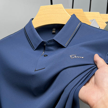 Reginald – Herren Polo Shirt mit Kragen aus Eisseide für den Sommer