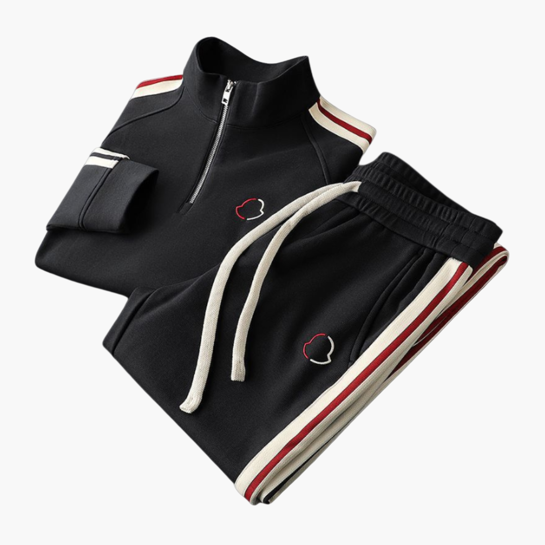 Herren Trainingsanzug im modernen Stil – Freizeit- & Sport-Loungewear mit Zipper