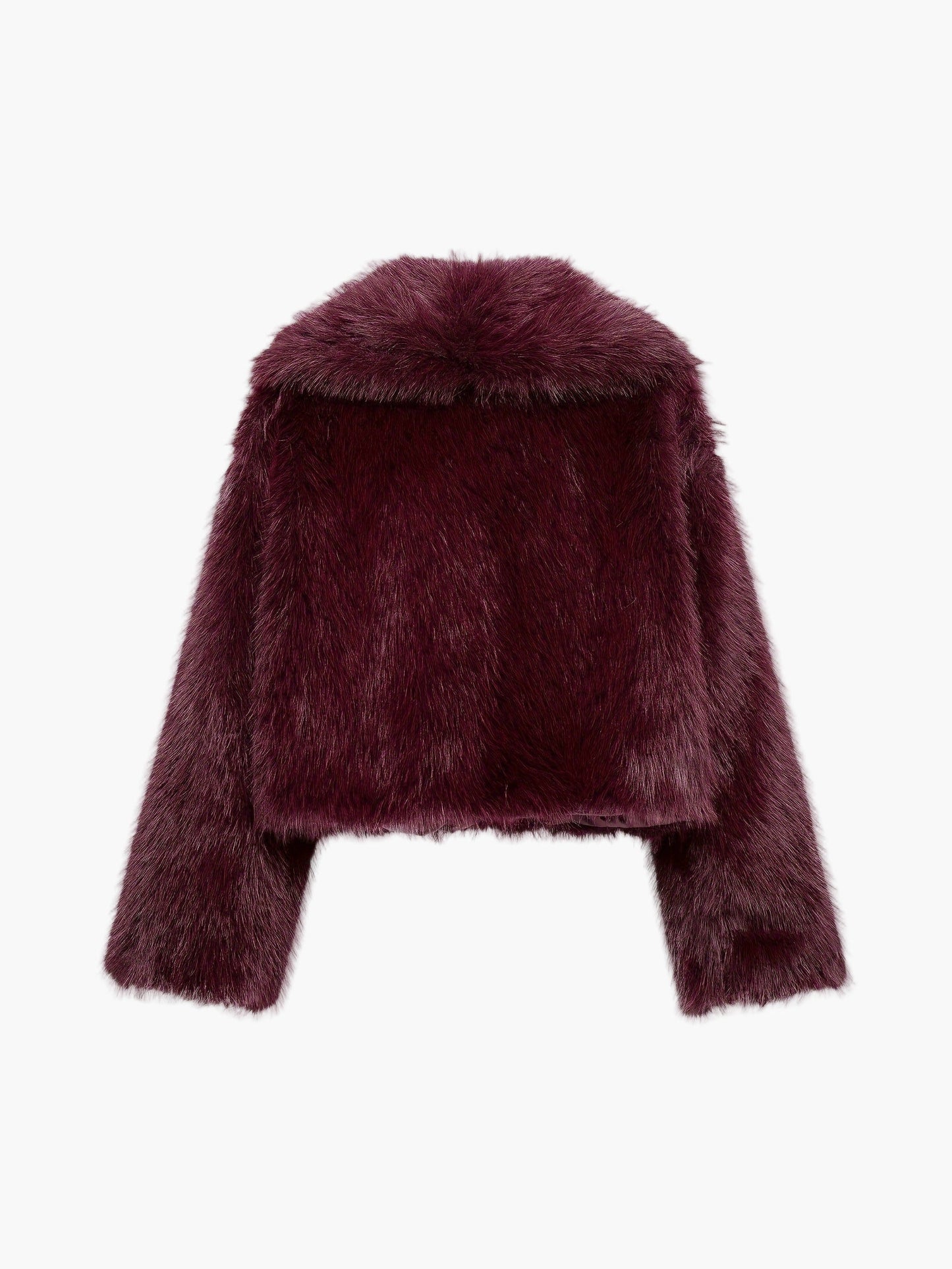 Damen Fashion Cropped Kunstfell Jacke – Trendige Kurzjacke für Herbst & Winter