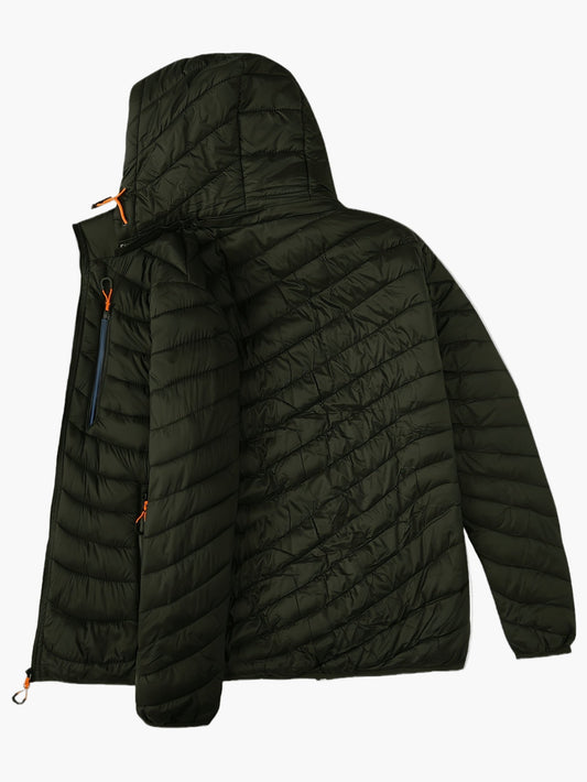 Herren Outdoor Steppjacke mit Kapuze – Leicht, Warm & Vielseitig für Freizeit und Abenteuer