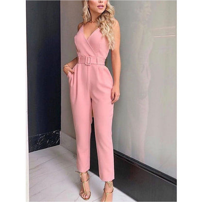 Emma – Eleganter Damen-Jumpsuit mit V-Ausschnitt