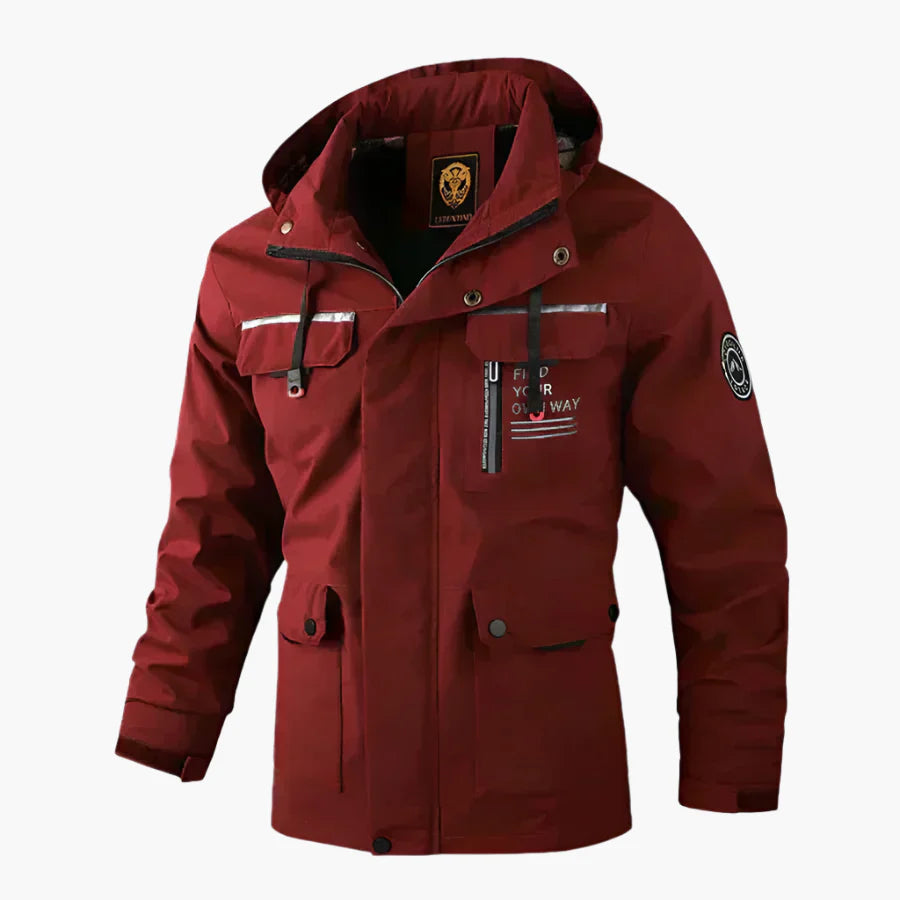 Herren Outdoor Winterjacke – Funktionale Wind- und Regenjacke im modernen Stil