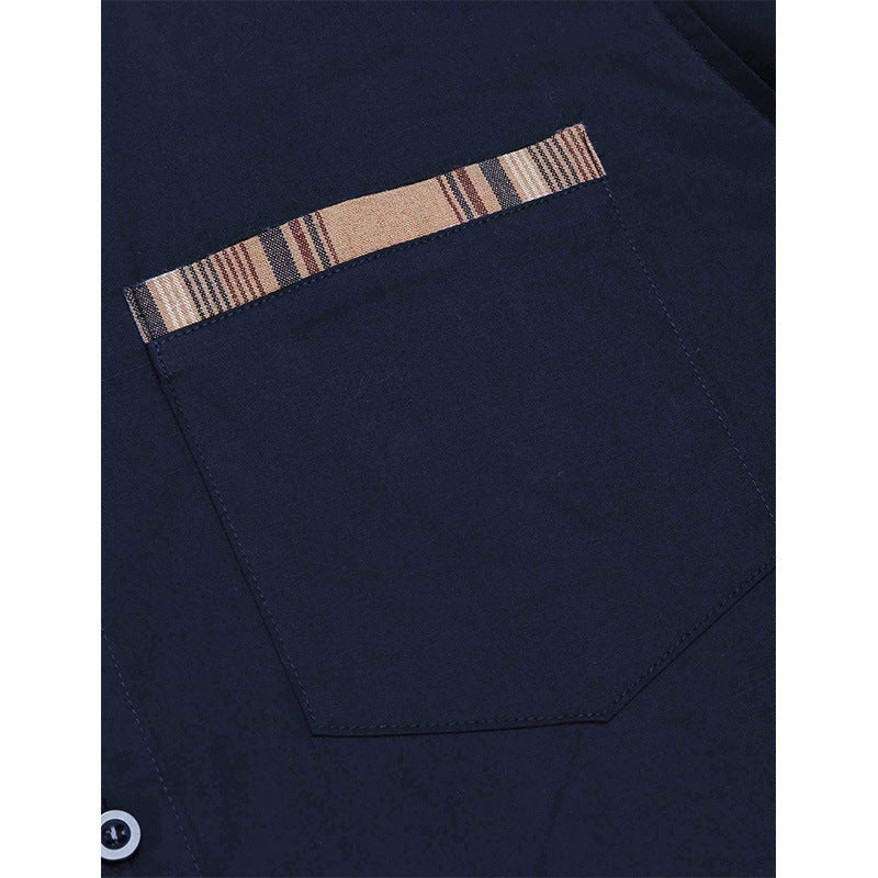 Herren Business Freizeithemd Slim Fit – Elegantes Langarmhemd mit Karodetails, Modernes Design für Büro & Alltag