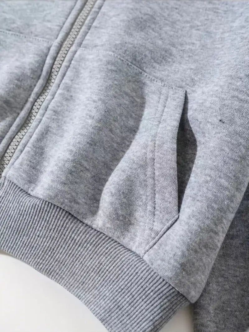 Sanne - Gekürzter Hoodie mit Reißverschluss