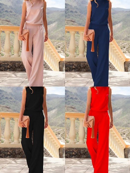 Damen Eleganter Ärmelloser Jumpsuit für Alltag und Events