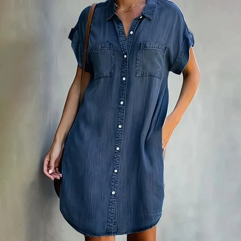 Nikki - Hemdblusenkleid aus Denim