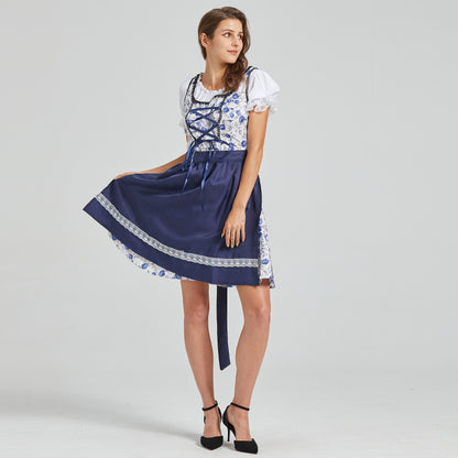 Damen Trachtenkleid Dirndl im Biergartenstil – Perfekt für Oktoberfest & Volksfeste