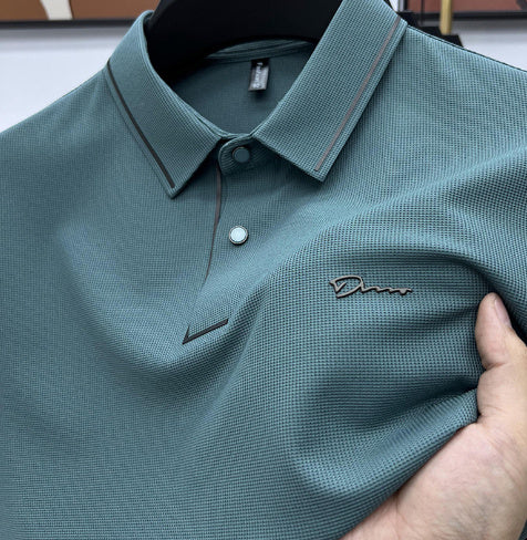 Reginald – Herren Polo Shirt mit Kragen aus Eisseide für den Sommer