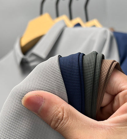 Reginald – Herren Polo Shirt mit Kragen aus Eisseide für den Sommer