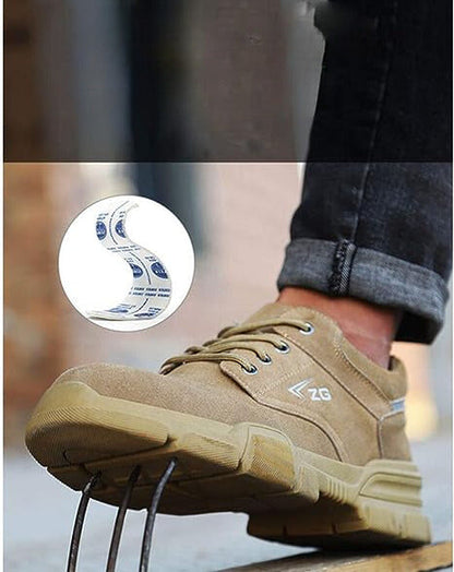 Herren Orthopädische Sicherheitsschuhe – Sportlicher Arbeitsschuh für Baustelle & Alltag