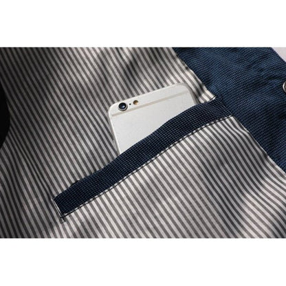 Herren Steppjacke im Patchwork-Design – Eleganter Alltagsstil für Frühling & Herbst