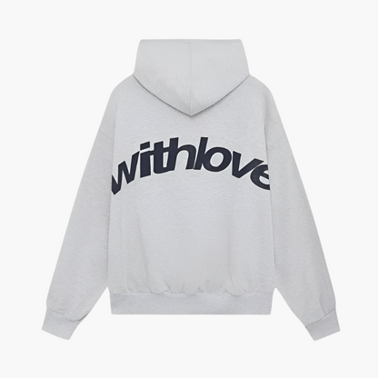 Unisex Streetstyle Hoodie With Love – Lässiger Kapuzenpullover für Alltag & Freizeit