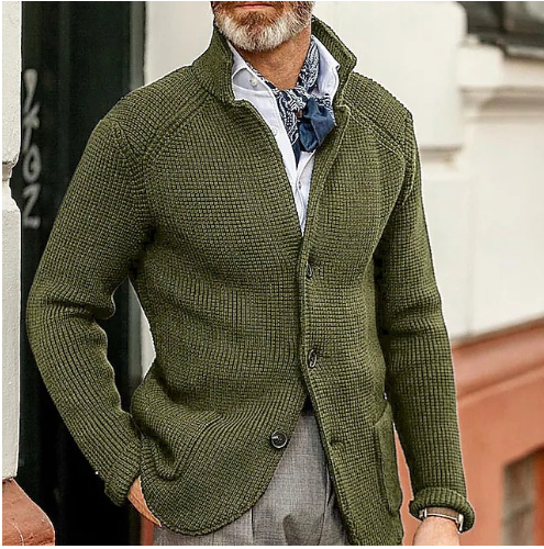 Silas - Eleganter Herren-Cardigan Mit Taschen