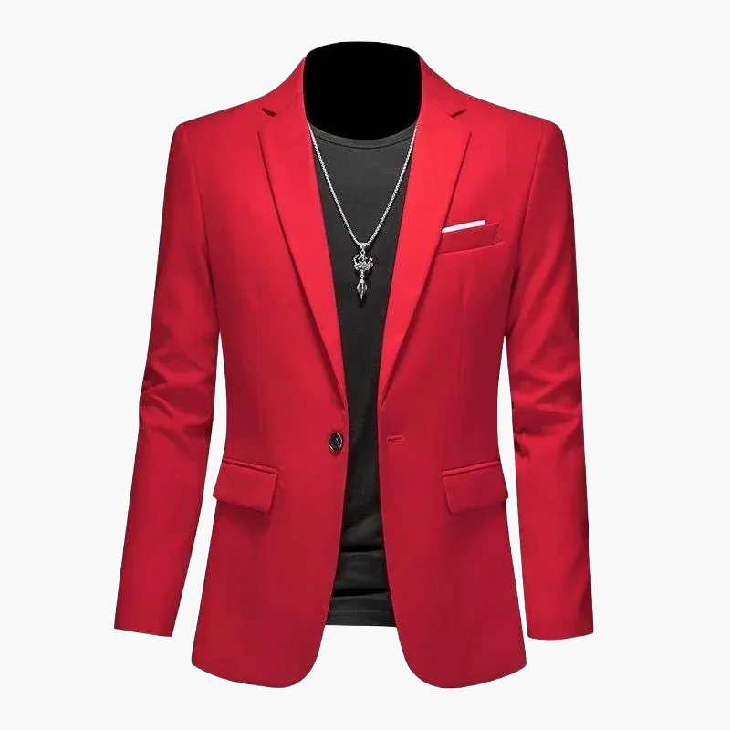 Herren Modernes Ein-Knopf-Sakko im Casual Stil – Elegantes Blazer-Outfit für Business und Freizeit