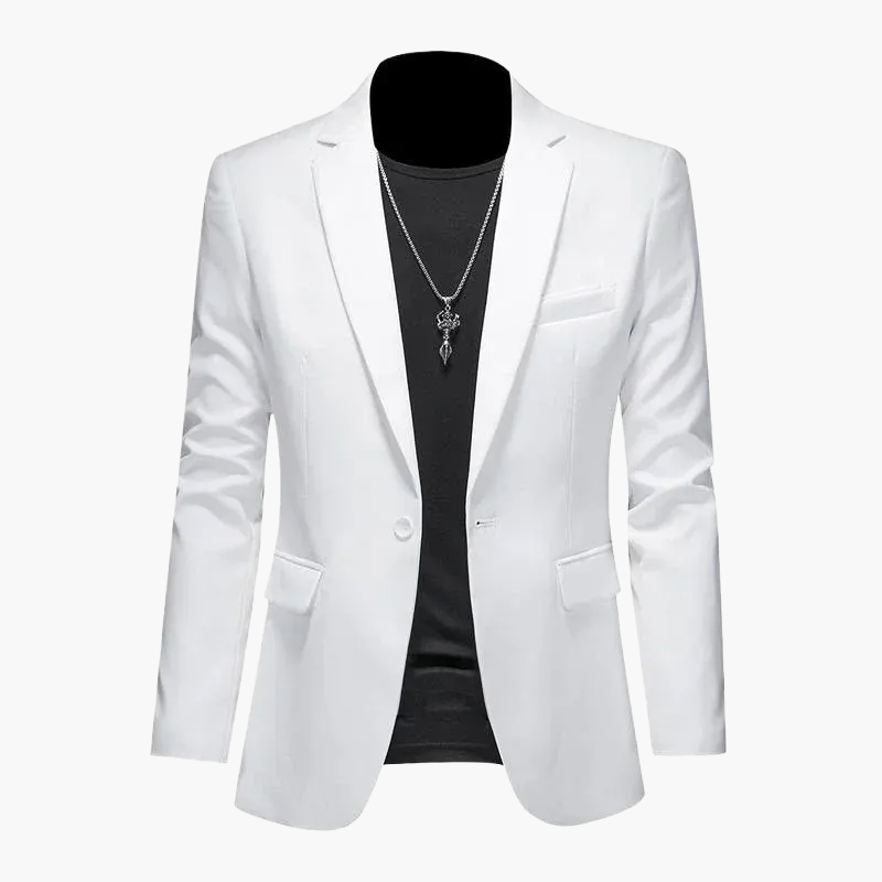 Herren Modernes Ein-Knopf-Sakko im Casual Stil – Elegantes Blazer-Outfit für Business und Freizeit
