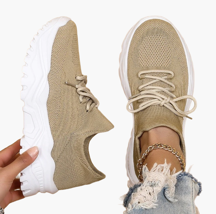 Damen Chunky Sneaker – Modische Strick-Sportschuhe für Alltag, Freizeit & Komfort