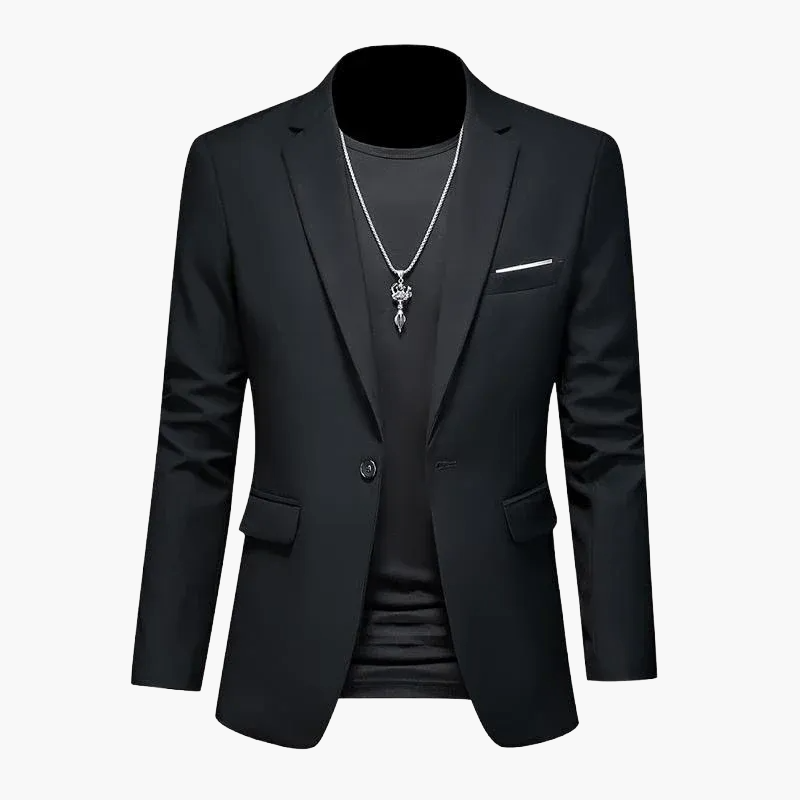 Herren Modernes Ein-Knopf-Sakko im Casual Stil – Elegantes Blazer-Outfit für Business und Freizeit