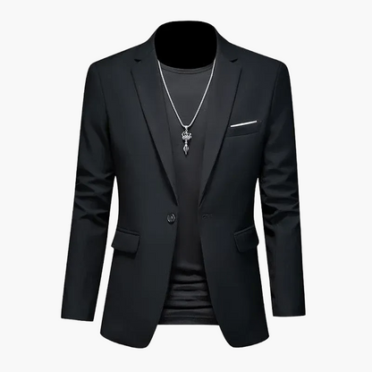 Herren Modernes Ein-Knopf-Sakko im Casual Stil – Elegantes Blazer-Outfit für Business und Freizeit
