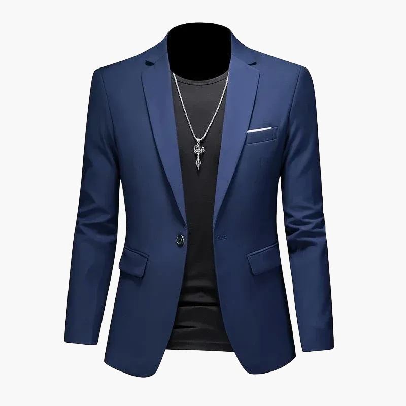 Herren Modernes Ein-Knopf-Sakko im Casual Stil – Elegantes Blazer-Outfit für Business und Freizeit