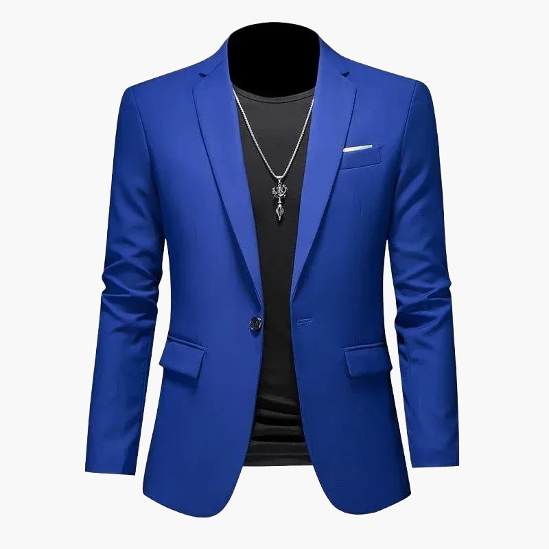 Herren Modernes Ein-Knopf-Sakko im Casual Stil – Elegantes Blazer-Outfit für Business und Freizeit