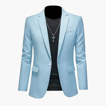 Herren Modernes Ein-Knopf-Sakko im Casual Stil – Elegantes Blazer-Outfit für Business und Freizeit